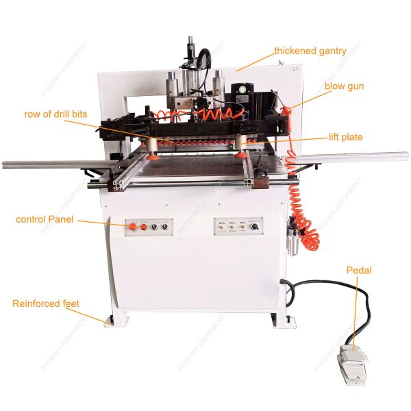 Professional MZ73212 Woodworking Double Rows Wood Drilling Machine for Kitchen Cabinets