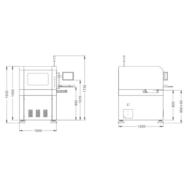 в линии маршрутизаторе маршрутизатора PCBA PCB depaneling