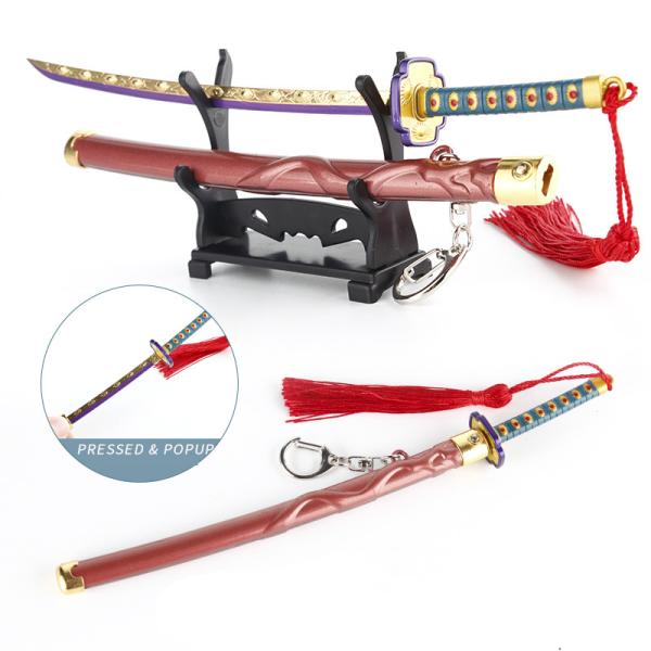 Demon Slayer Kokushibo Zen Katana 3D Model Keychain Cosplay Figure