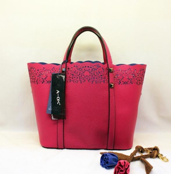 2016 new summer temperament simple casual hollow handbag shoulder bag
