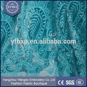 F50282 51-52" customizable wholesale beaded lace fabric for wedding dress/ garment