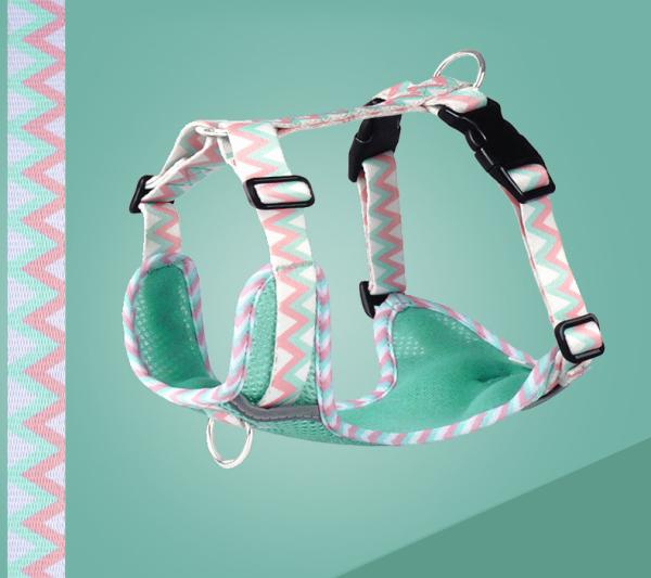 2023 Chengbei's Pet Supplies Dog Leash Vest with Reflective Strip and Solid Pattern