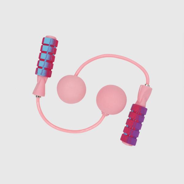 Colorful Anti Slip Adjustable Jump Rope EVA Foam Handles Skipping Rope Ball For Home Exercise
