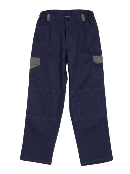 230 GSM 65% Polyester 35% Cotton Unisex Dark Blue Twill 2/1 Pants Pocket Cover Casual Work Clothes