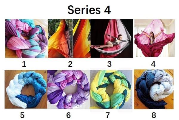 High Strength colorful Aerial Yoga Hammock Fabric Nylon Aerial Silk for Yoga swing