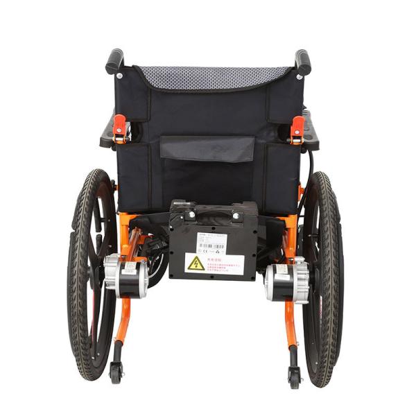High Back Comfort Electric Wheelchair Lead Acid Battery 4 Wheel Scooter Portable Folding Electric Wheelchair