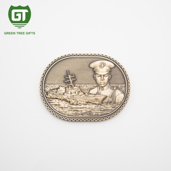 Gold Plating Hard Enemal Challenge Coin with 3D effects and logo stamps