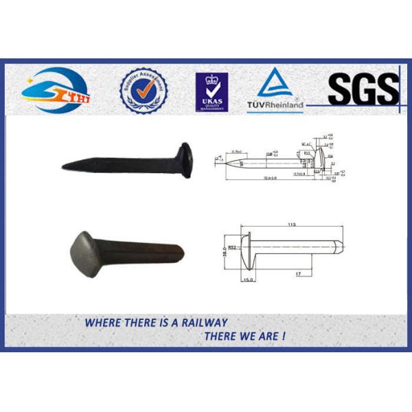 Специальный след железной дороги берет спайк на острие замка ранга 4,8 крепления рельса черный