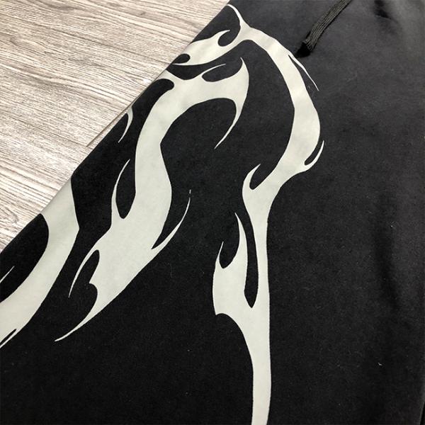 Logotipo personalizado serigrafiado, sudaderas vintage con lavado ácido, holgadas, bordadas, de corte holgado, estilo urbano, pantalones de chándal acampanados, pantalones deportivos para hombre