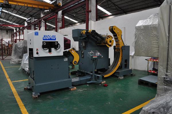NC Feeder Feed Line Tools Steel Coil Handling Equipment With Shearing Machine