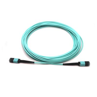 SM G657A1 OM4 OM5 MPO Fiber Optic Cable 12F Senko MPO Female