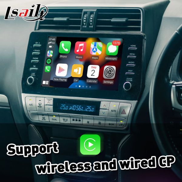Lsailt Wireless Android Auto Carplay Interface for 2020-Present Toyota Land Cruiser Prado 150