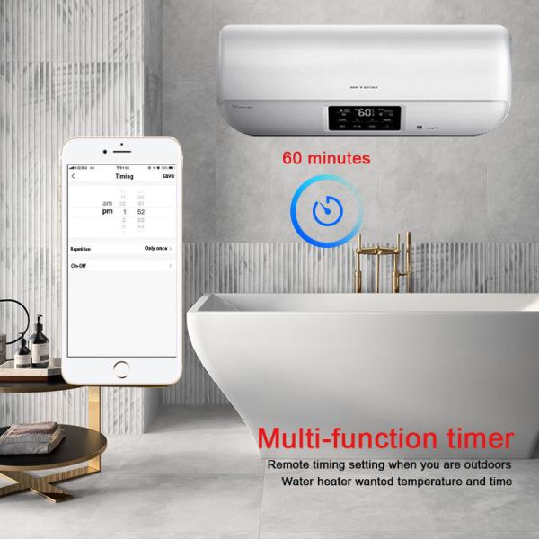 Smart Home Wifi Water Heater Switch 20A Boiler 1 Gang Switch Touch Panel Tuya Smart Life App Wireless Remote With Google