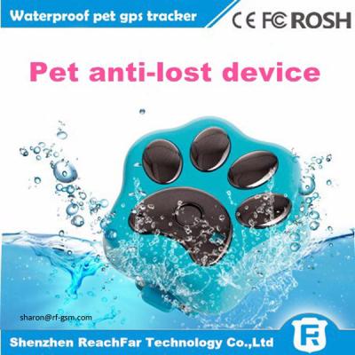 cheap mini long distance gps tracker for dogs cats pets with smart rolling LED light