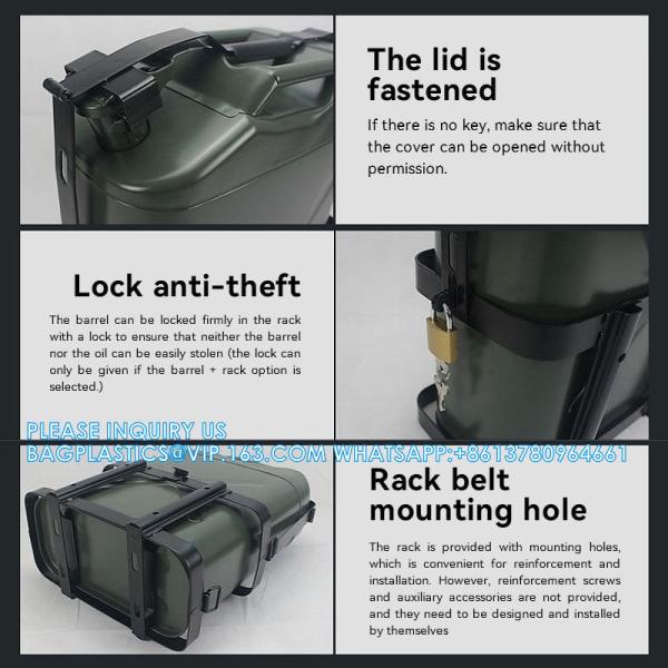 STAINLESS STEEL METAL SPOUT DIESEL FUEL CAN OIL BLADDER PETROL TANKS PLASTIC JERRYCAN HOLDER CASOLINE CANISTER