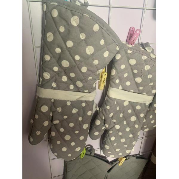 Kitchen Baking Cotton Oven Mitts Oven Gloves Heat Resistant Professional