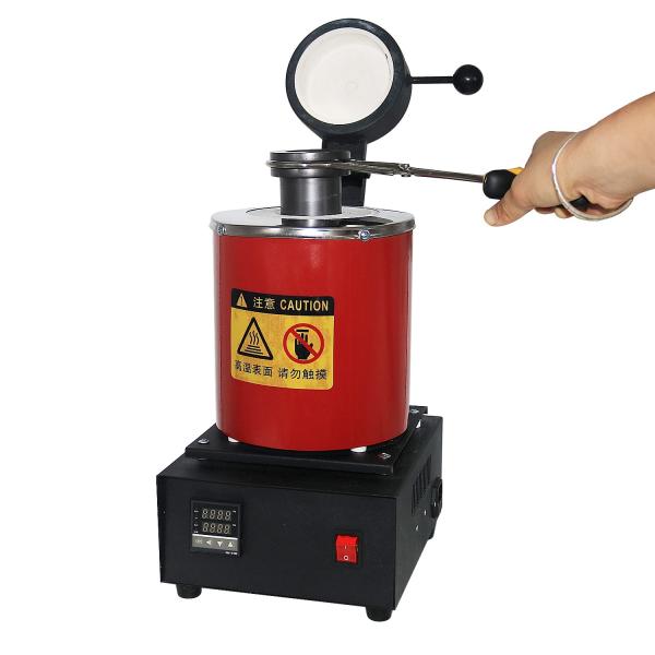 Digital Jewelry Melting Furnace 1400W 2000F With 1 / 2/ 3KG Graphite Crucible
