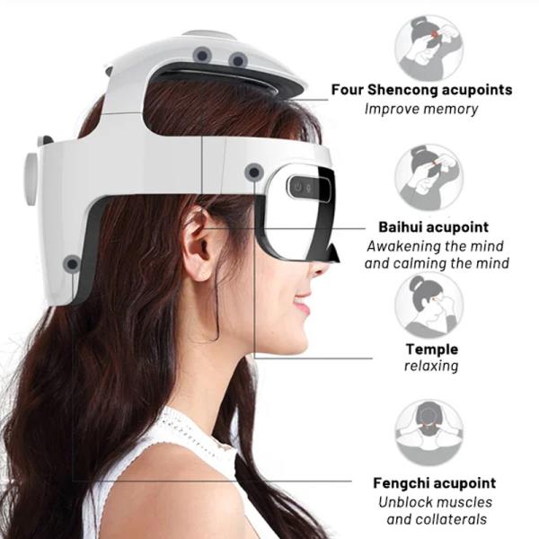 Masseur électrique pour la tête et les yeux facile à utiliser