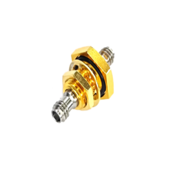 1.0mm Female To Female Bulkhand Mount Hermetically Sealed Adapter