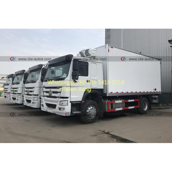 Тележка коробки HOWO 4x2 6 Refrigerated Уилером с термо- королем Замораживателем