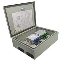 2 caja de distribución de la fibra óptica del divisor del PLC de las PC 1X16, caja de conexiones de fibra óptica del metal