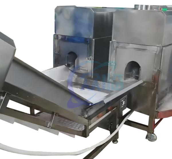 Máquina de esvaziamento de peixe de aço inoxidável anti-corrosião automática