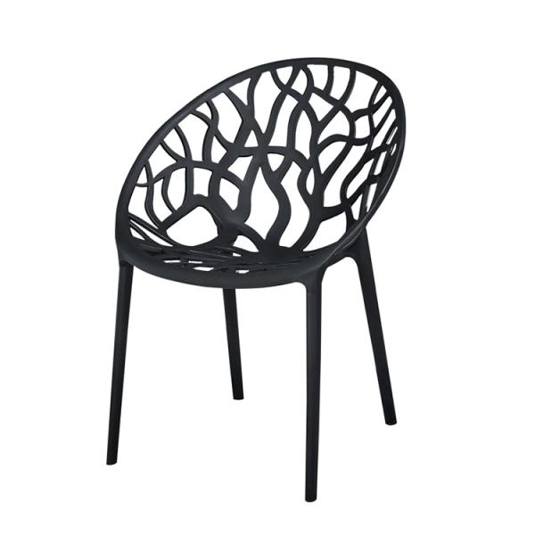 Outdoor Table and Chair Set Modern Plastic Furniture for Comfortable Restaurant Dining