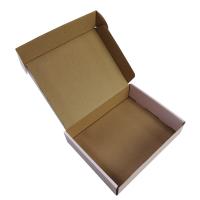 Caixas onduladas do cartão da única parede, caixas onduladas de envio do alimento de Brown