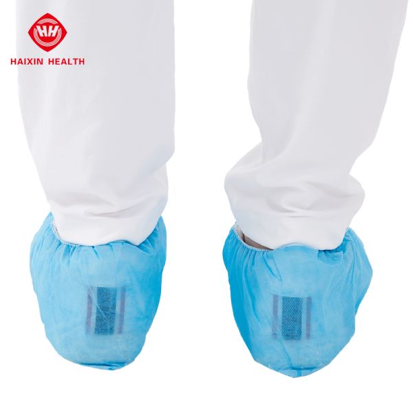 Hubei Haixin Wholesale Anti-Static Disposable Dust-proof Household Shoe Cover Hospital Non-woven Cloth Shoe Upper Manufacturer