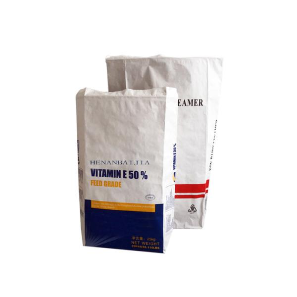 бумажный мешок Брауна Kraft двойного слоя 15kg 20kg 25kg белый для упаковки