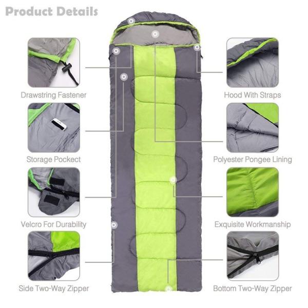 Envelope Style 210T plaid Military Sleeping Bag