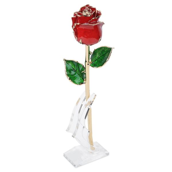 24k Gold Rose Artificial Wedding Decoration Festival Gifts Romantic