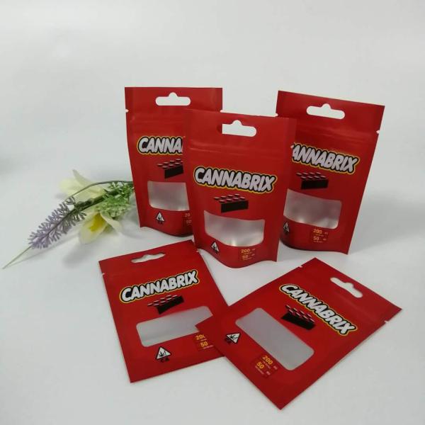 3.5 Grams Stand Up Herbal Incense Packaging Mylar k Weed Smell Proof Runtz Hemp Bags