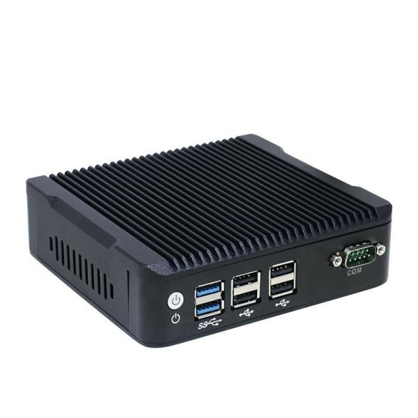 Nano-N3 Plus Industrial Mini PC with Quad Core J1900 Processor, 8GB RAM, and Fanless Design for Harsh Environments