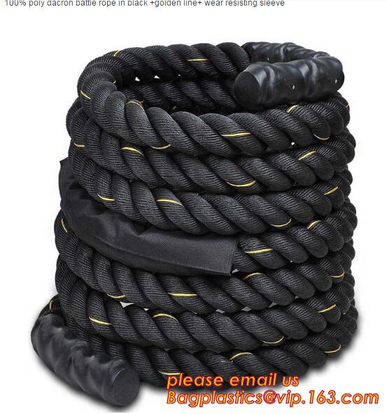 Poly Dacron Battle Rope 1.5 Sports Training 40 ft Battling Battle