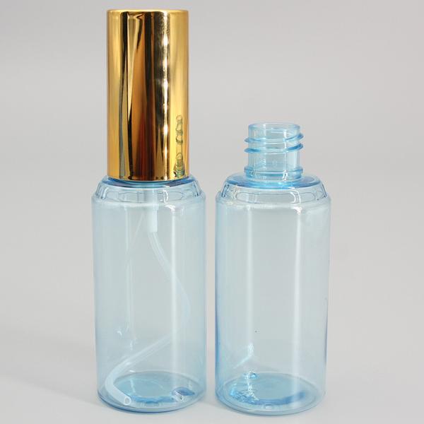 85mm azuis transparentes 1.69oz Mini Plastic Spray Bottles