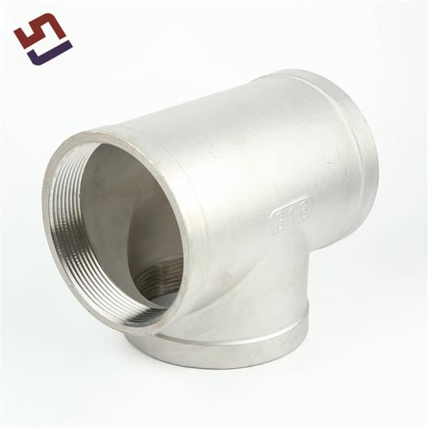 Aço inoxidável 90 graus tubo NPT masculino Elbow Tee Reducer Flange