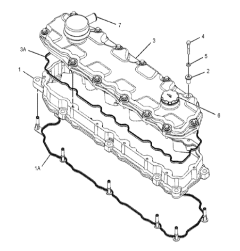 2889179 288-9179 Valve Cover Excavator Engine Parts For 324D 324D FM 324D FM LL 324D L