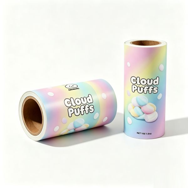 Custom Printed HFFS High Barrier Rollstock Film | Food Grade Flexible Packaging Film for Marshmallow, Candy & Confectionery HFFS Automatic Packing