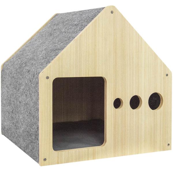 OEM de madeira interno de Cat Kennel da casota de madeira amigável simples de Eco