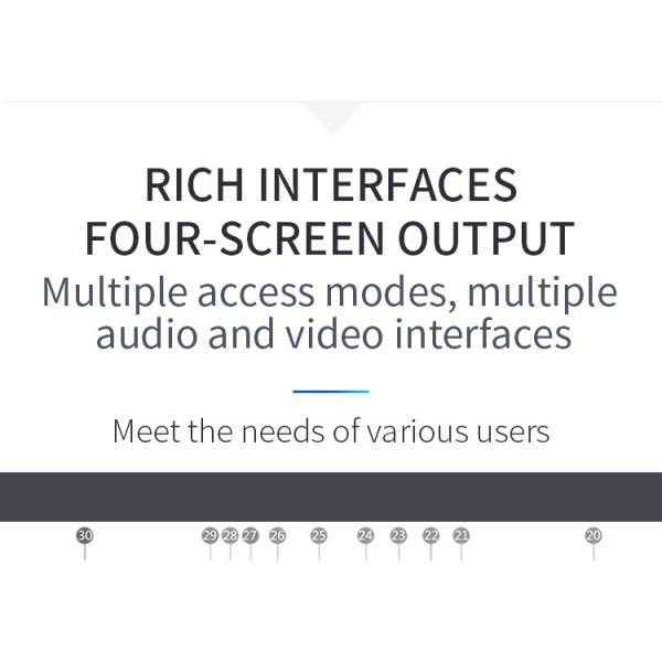 FTTN SQ-H900E 4k Split Video Conference Terminal With Fidelity Voice, Four-Screen Output