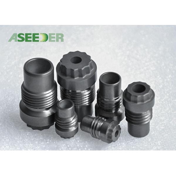 Hard Alloy Cross Goove Thread Nozzle / Strong Cemented Carbide Nozzle