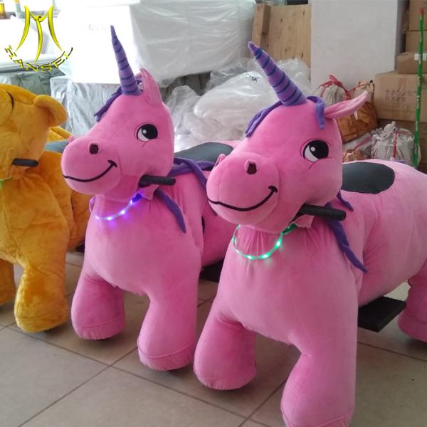 Hansel  wholesale plush animal coin operated happy plush motorized animals for sale