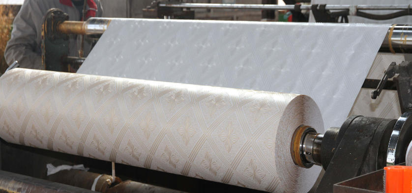 Modern Design Style Gypsum Film Pvc Decorative Film For Gypsum Board Emboss Pvc Film