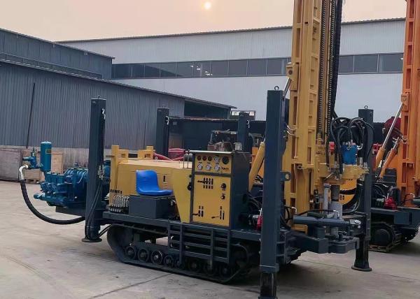 Tipo da perfuração hidráulica pneumática da rocha da máquina de Borewell da profundidade de 300m água de furo da esteira rolante bem