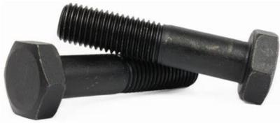 M6 M10 Black Oxide Metal Hexagon Bolt Carbon Steel Grade 4.8 8.8 10.9 12.9 DIN933 DIN931