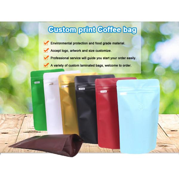 Влагостойкие 50g стоят вверх запечатывание мешка кофе фольги упаковывая само- с одним клапаном пути