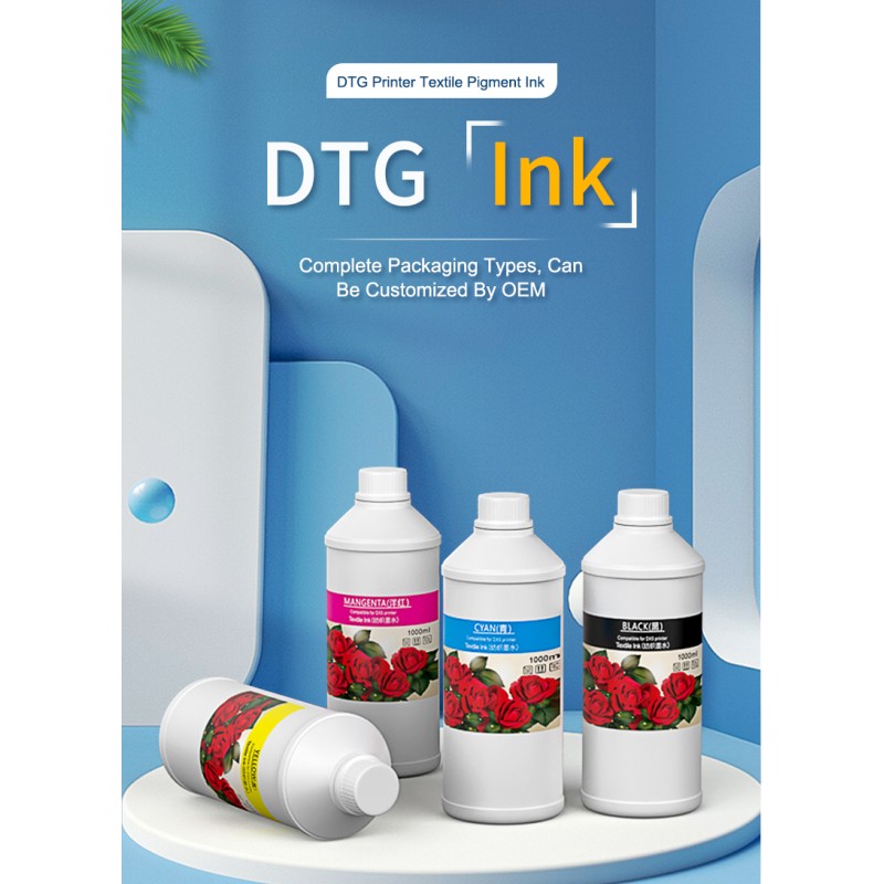 FCOLOR 15 Years Factory Experience DTG Ink Textile Pigment Ink for Direct to Garment Epson F2100 Dtg Printer