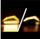 DC12V Voltagem Amarelo LED Fluxo de água sinal de viração luz de aviso para motocicleta YAYE 2385