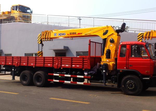 Durable Fast Response Boom Truck Loader Crane , Telescopic Boom Crane